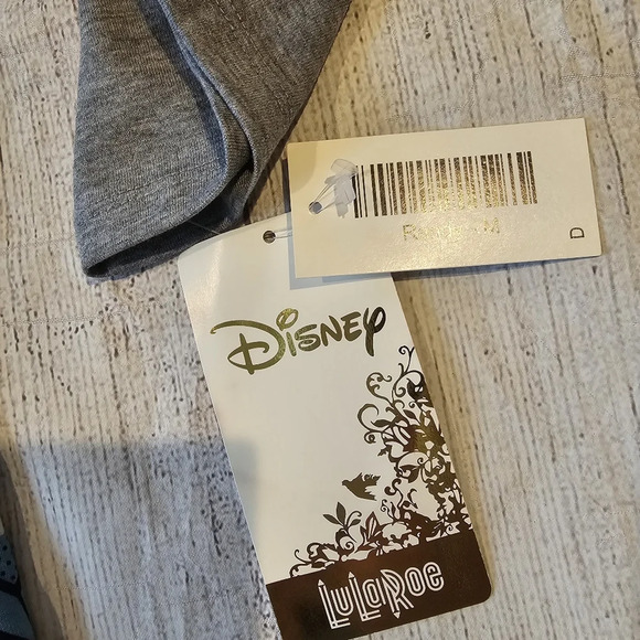 LulaRoe •Size Medium• Randy Disney Gray & Blue Mickey Mouse Shirt ☆New w/ Tags - Picture 5 of 5